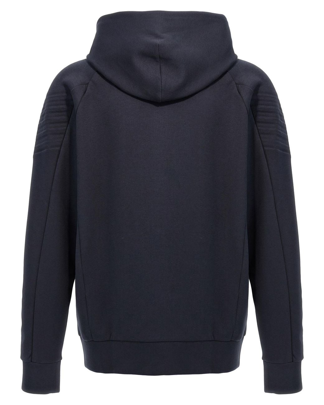 Boss Blue Boss Logo Detailed Zipped Hoodie for men