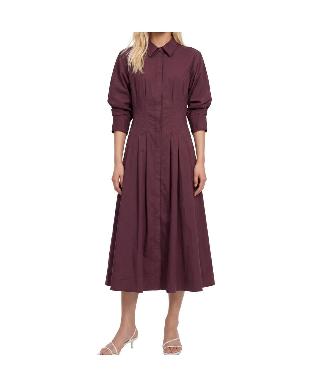 Jonathan Simkhai Purple Jazz Shirt Dress