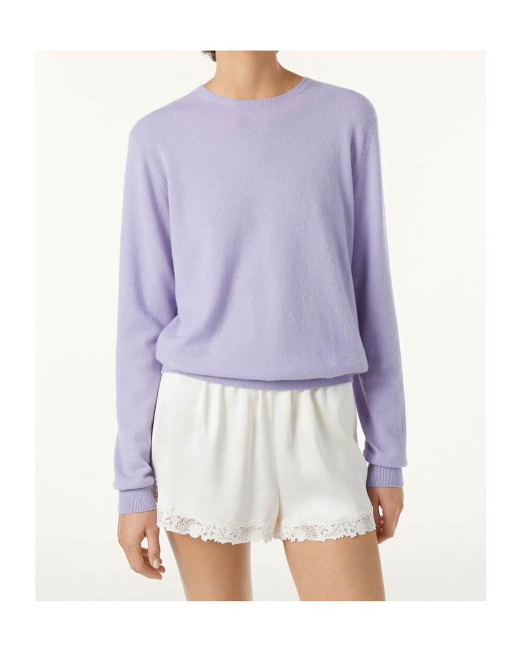 Loro Piana Purple Sergio Crewneck Jumper