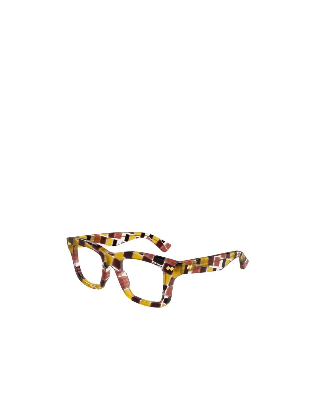 Bottega Veneta White Eyewear Square Frame Glasses for men