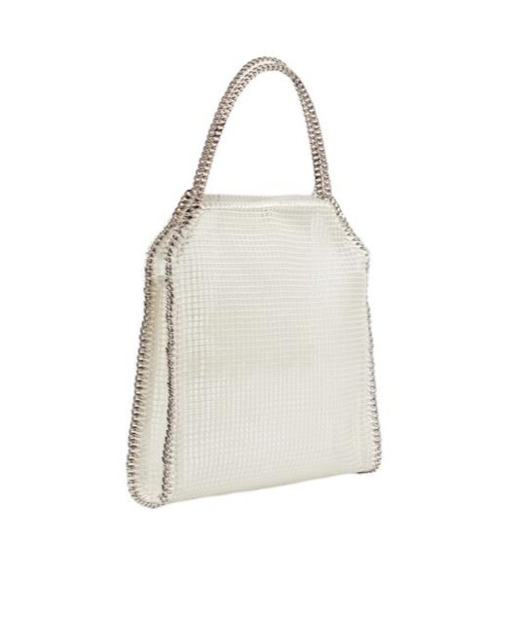 Stella McCartney White Falabella Medium Mesh Tote Bag