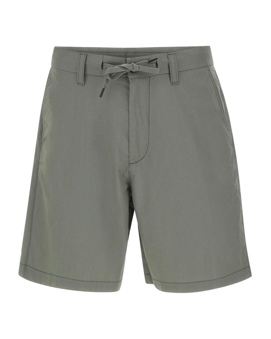 Boss Gray Drawstring Chino Shorts for men