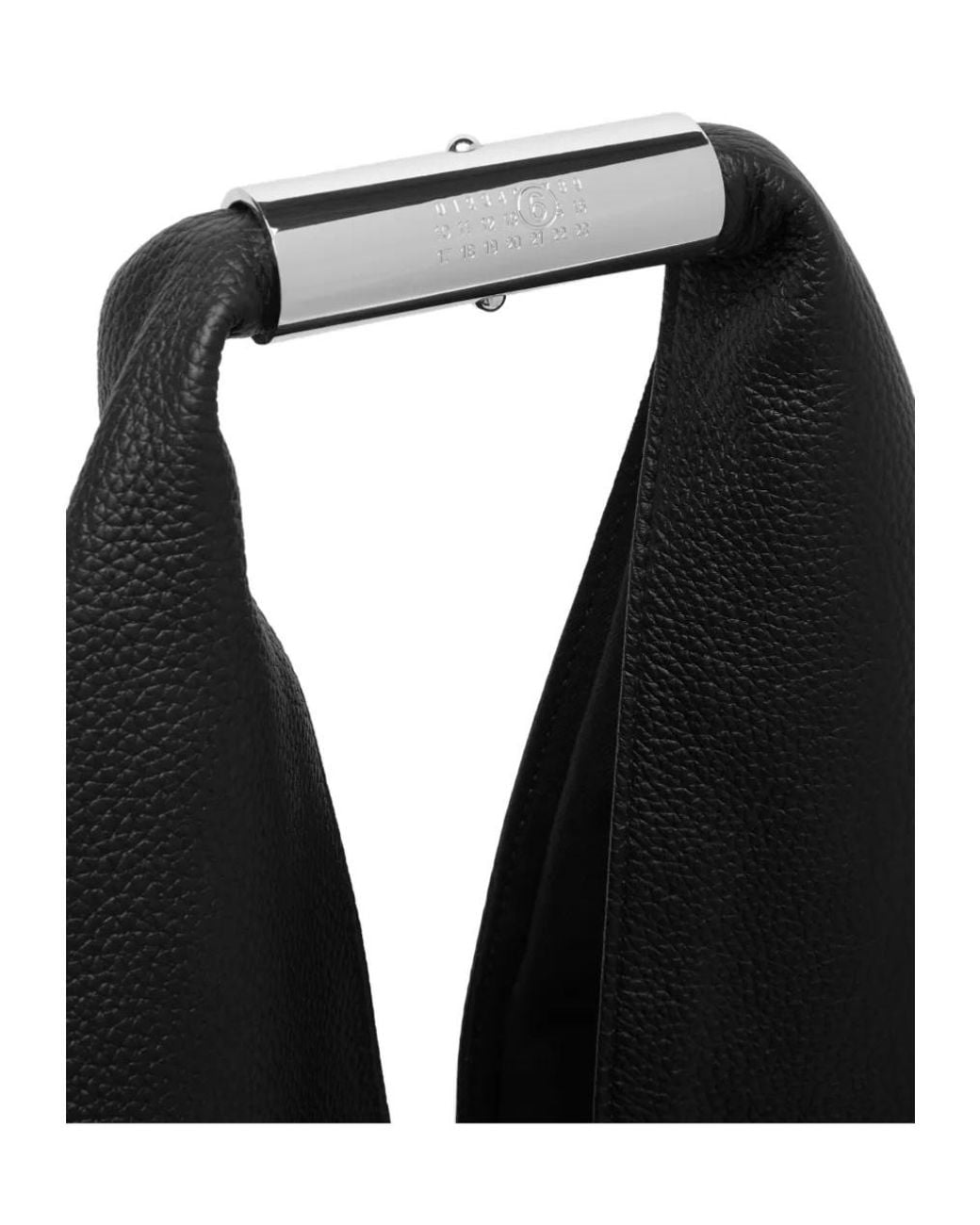 MM6 by Maison Margiela Black Jewel Handle Classic Japanese Bag