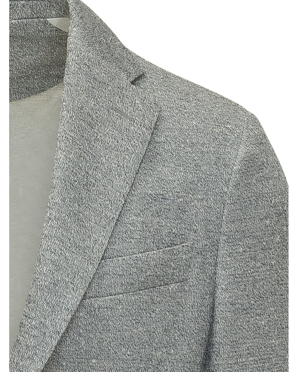 Boss Gray Boss Hanry Single-Breasted Blazer for men