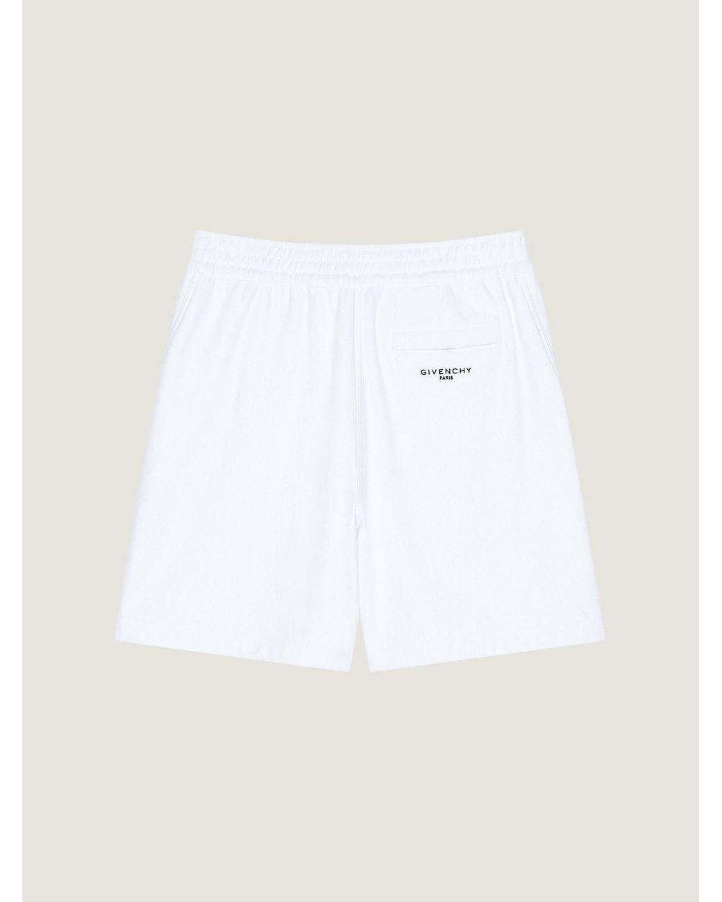 Givenchy White Couture Seam Bermuda Shorts for men