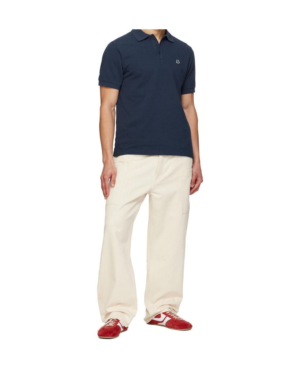 KENZO Natural Logo Patch Jeans for men