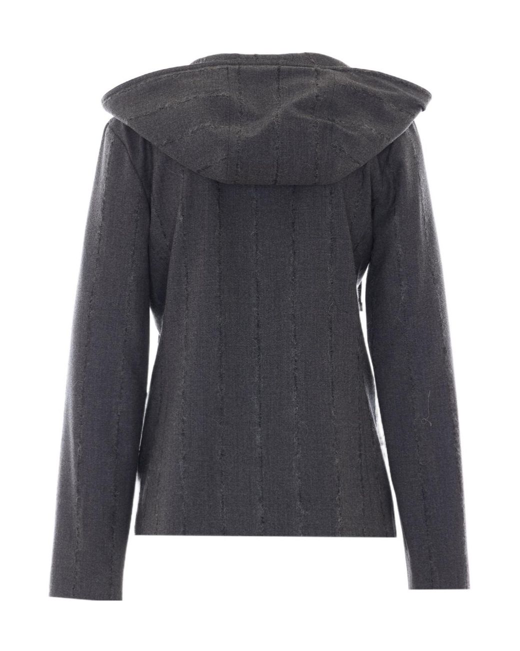 Fabiana Filippi Black Hooded Single-Breasted Jacket
