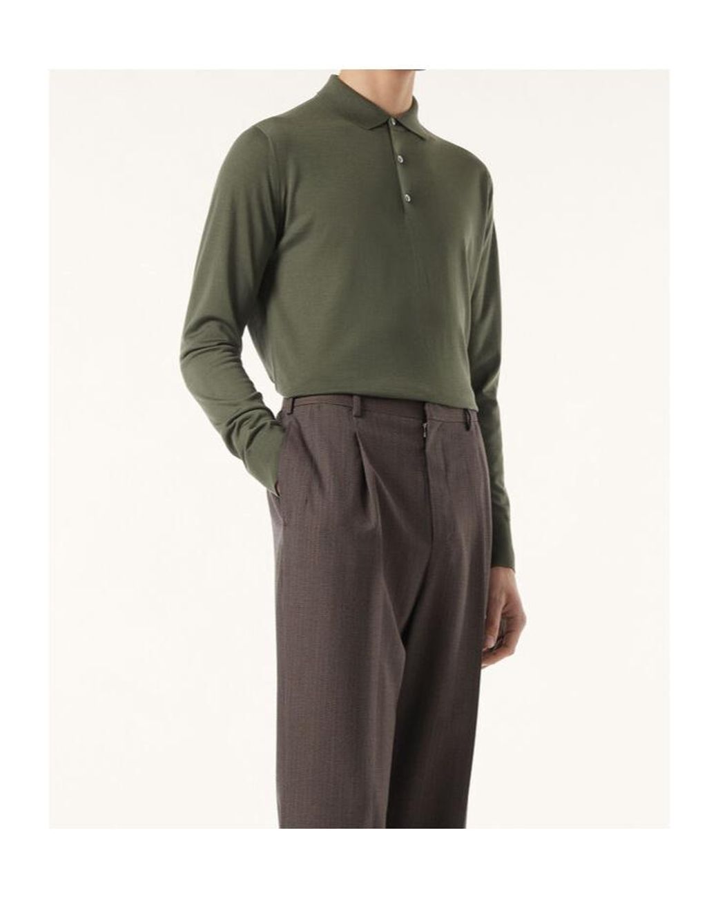 Loro Piana Green Polo for men