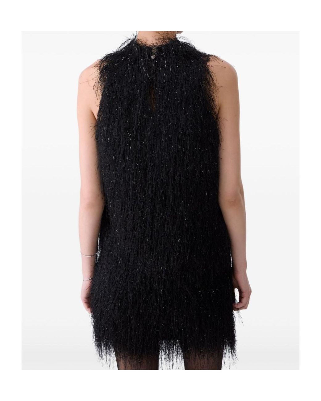 Liu Jo Black Tassel-Embellished Top
