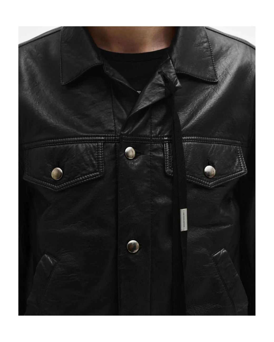 Ann Demeulemeester Black Raf 5 Pockets Standar Blouson for men