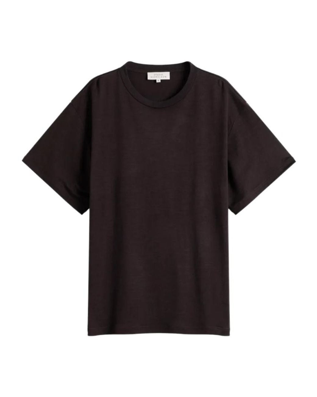 Studio Nicholson Black Crew-Neck T-Shirt for men