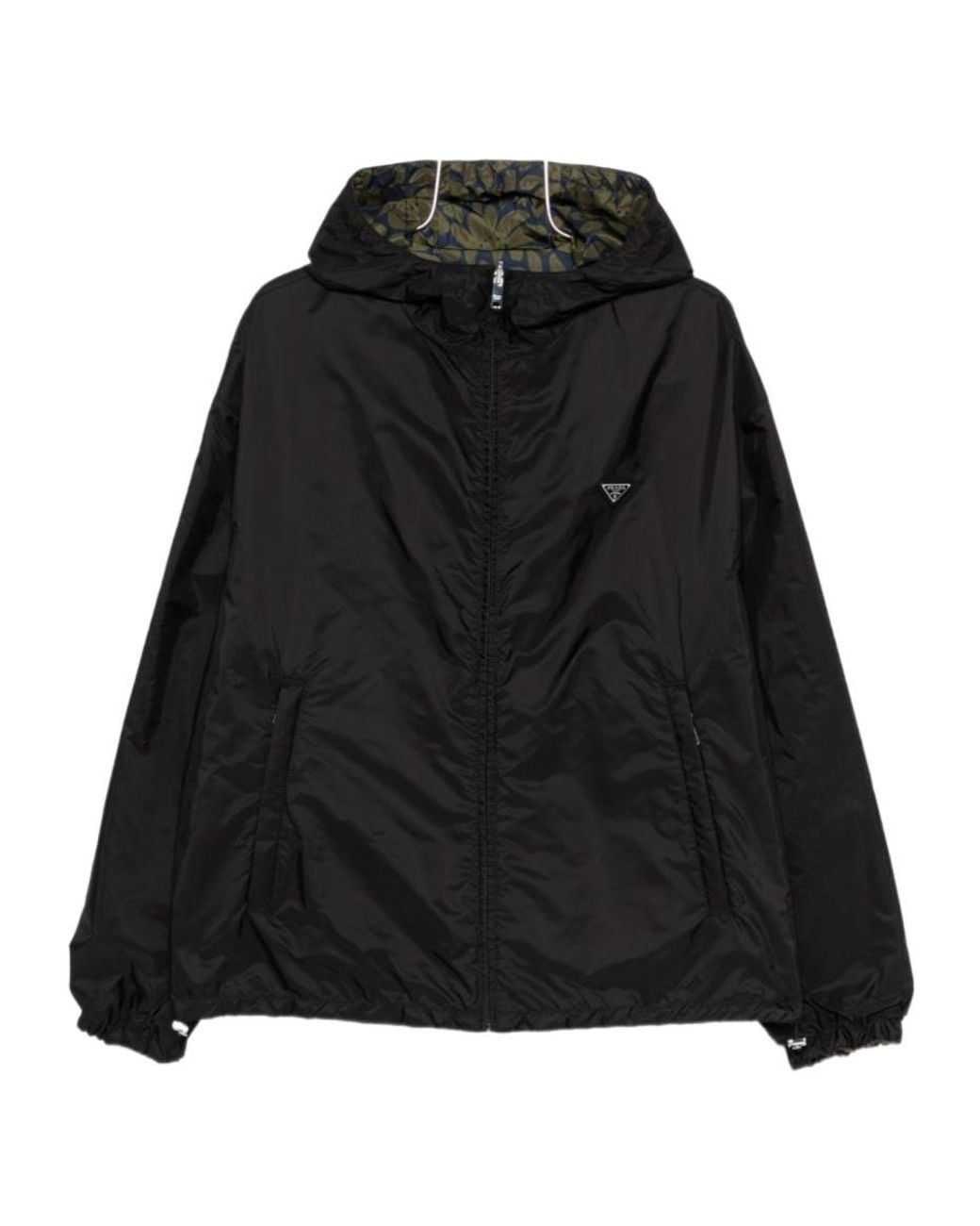 Prada Black Re-Nylon Down Jacket for men