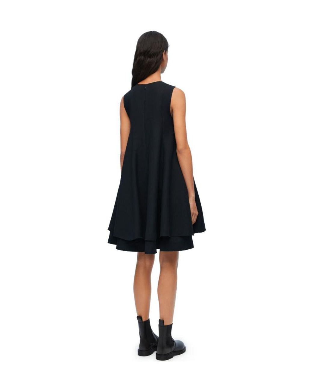 Loewe Black Double Layer Dress