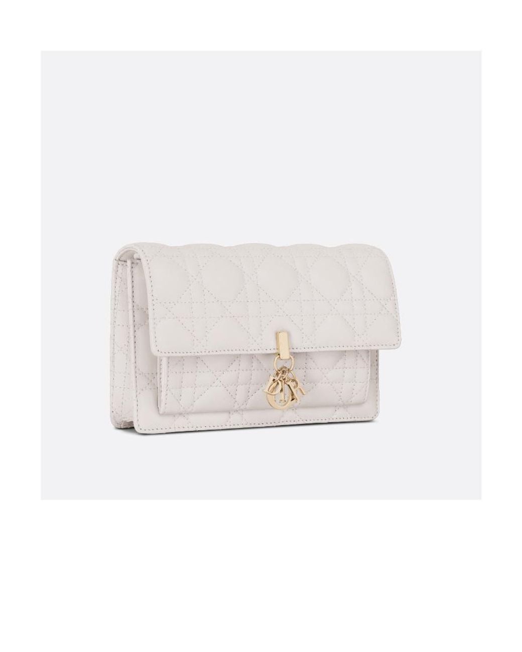 Dior White Logo Shoulder Bag