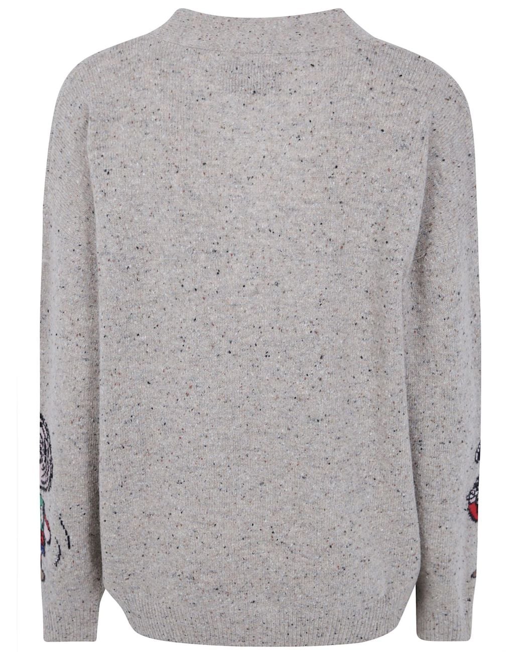 Mc2 Saint Barth Gray Long-Sleeve Cardigan