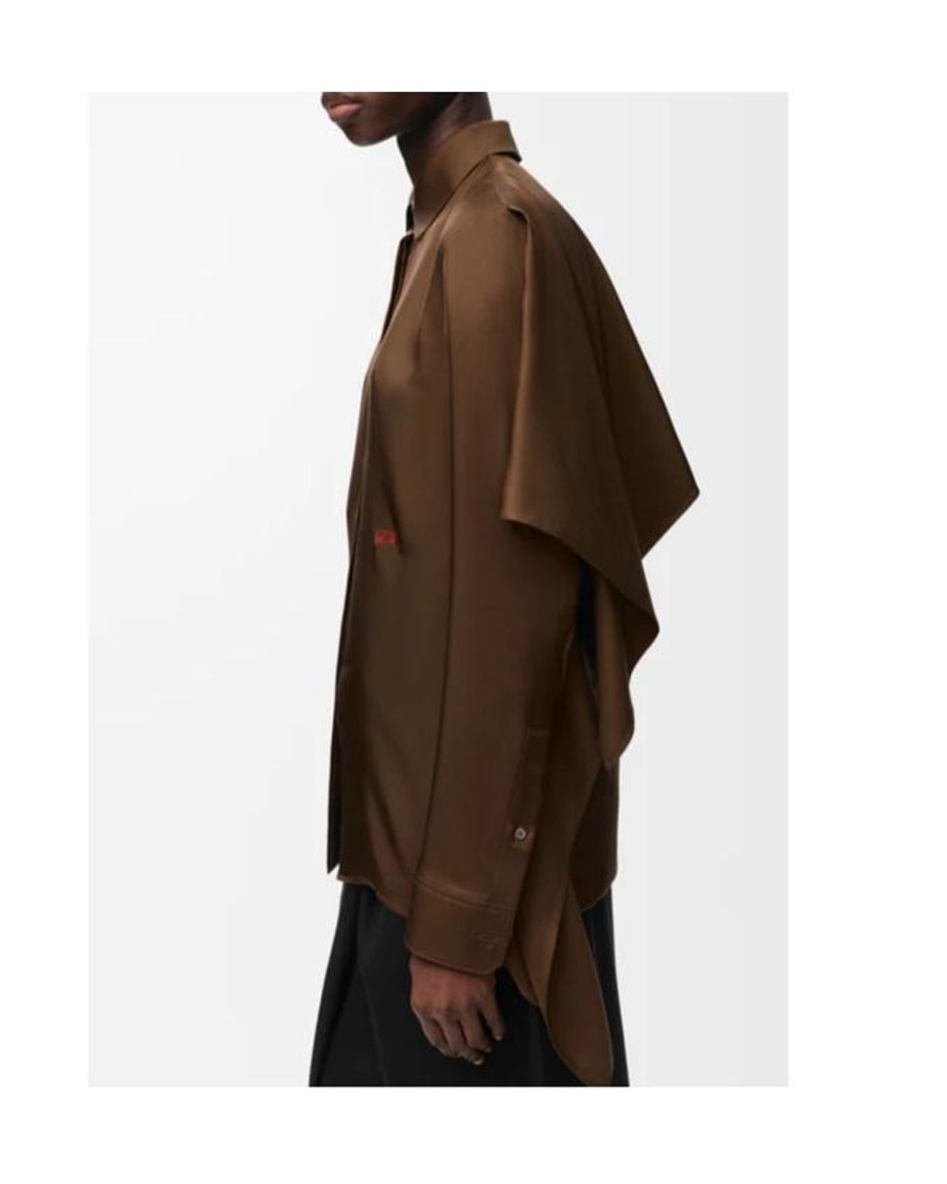 Loewe Brown Cape Shirt