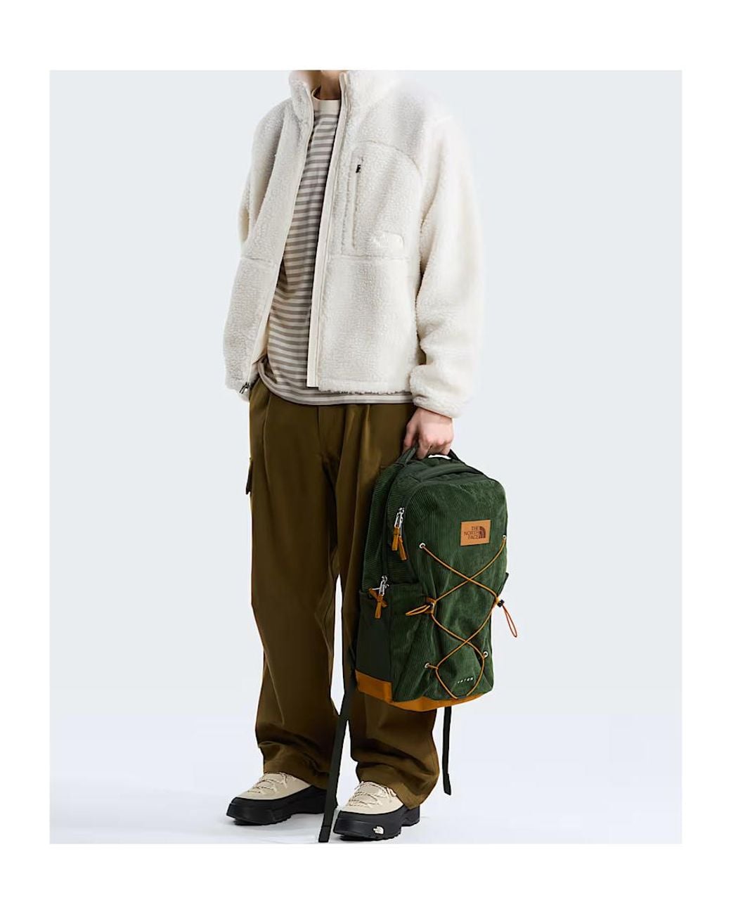 The North Face White Fleece Zip-Up Jacket for men