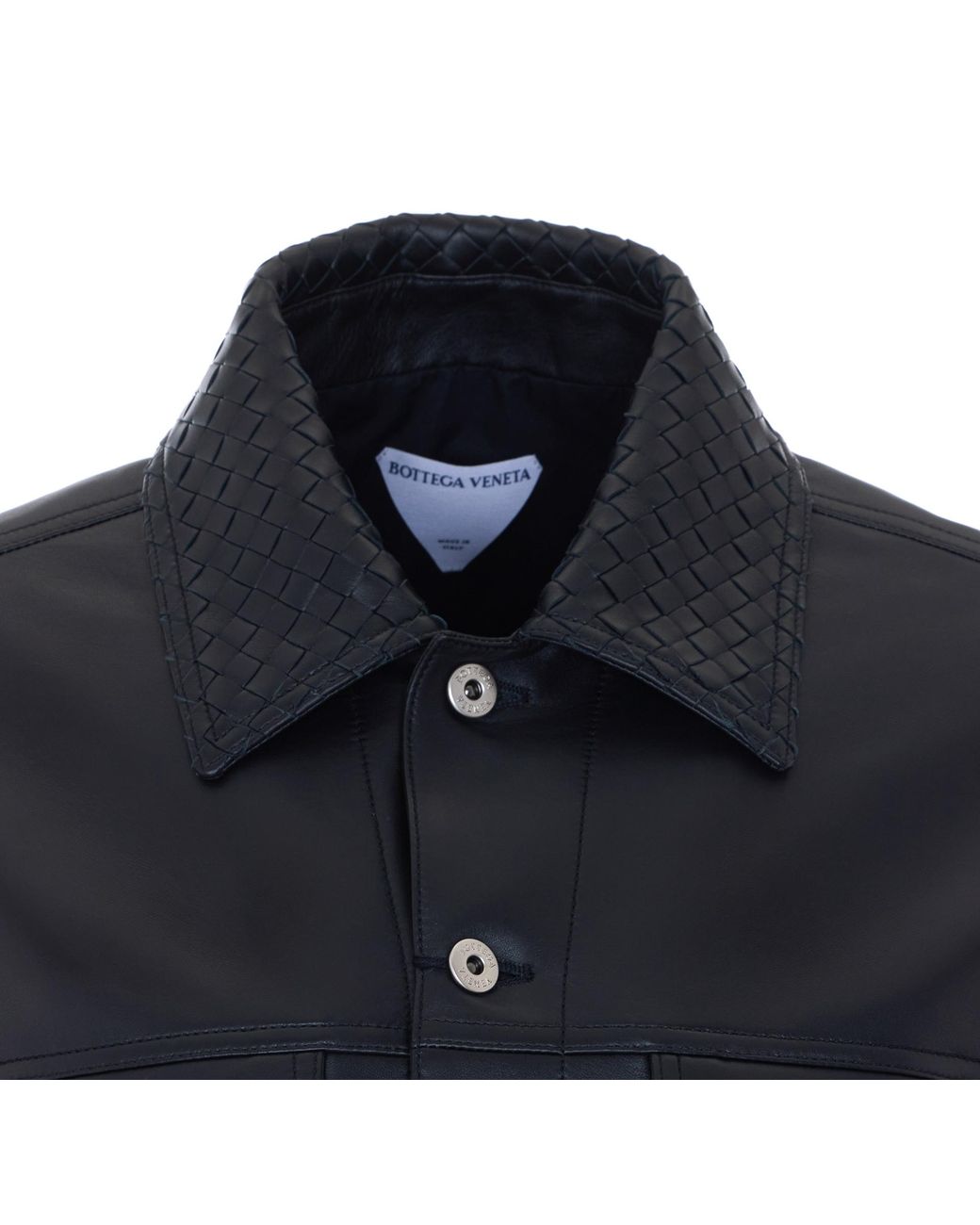 Bottega Veneta Blue Button-Up Long-Sleeved Jacket for men