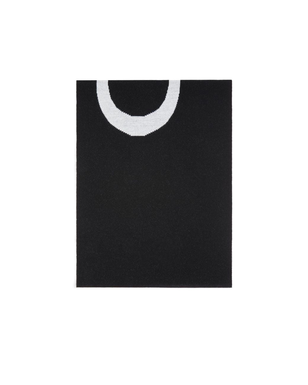 Pinko Black Lettering Logo Scarf