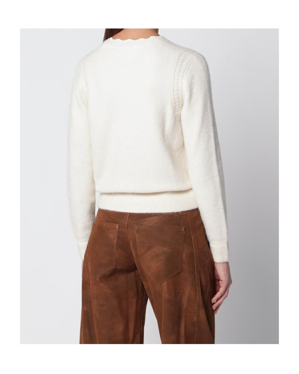 Isabel Marant Natural Étoile Naia Button-Up Cardigan