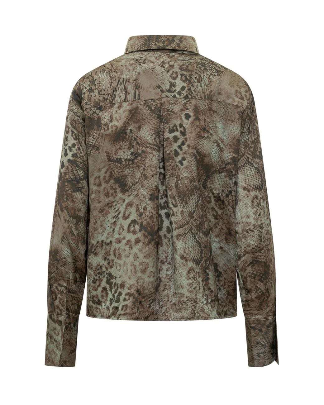 Ba&sh Green Cornelia Printed Shirt