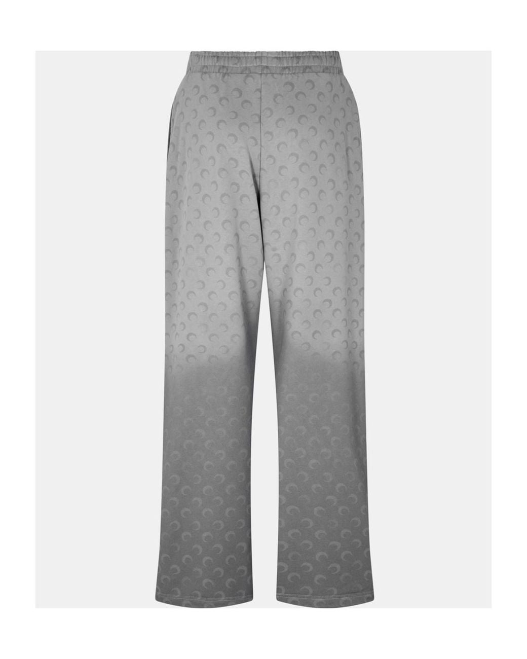 MARINE SERRE Gray Moon Pattern Sweatpants