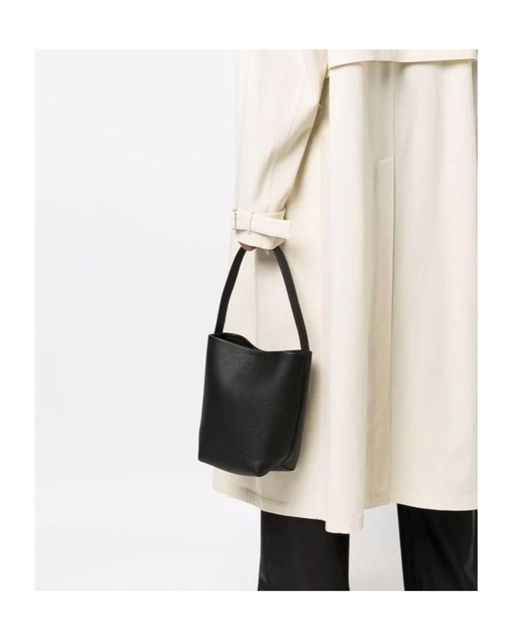The Row Black Small N/S Park Tote Bag