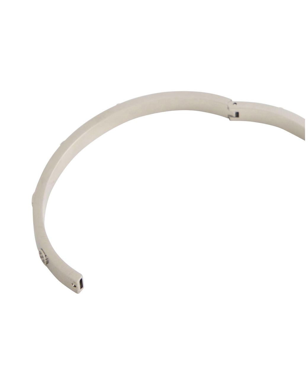 Tory Burch White Minimalist Stylish Metal Bracelet