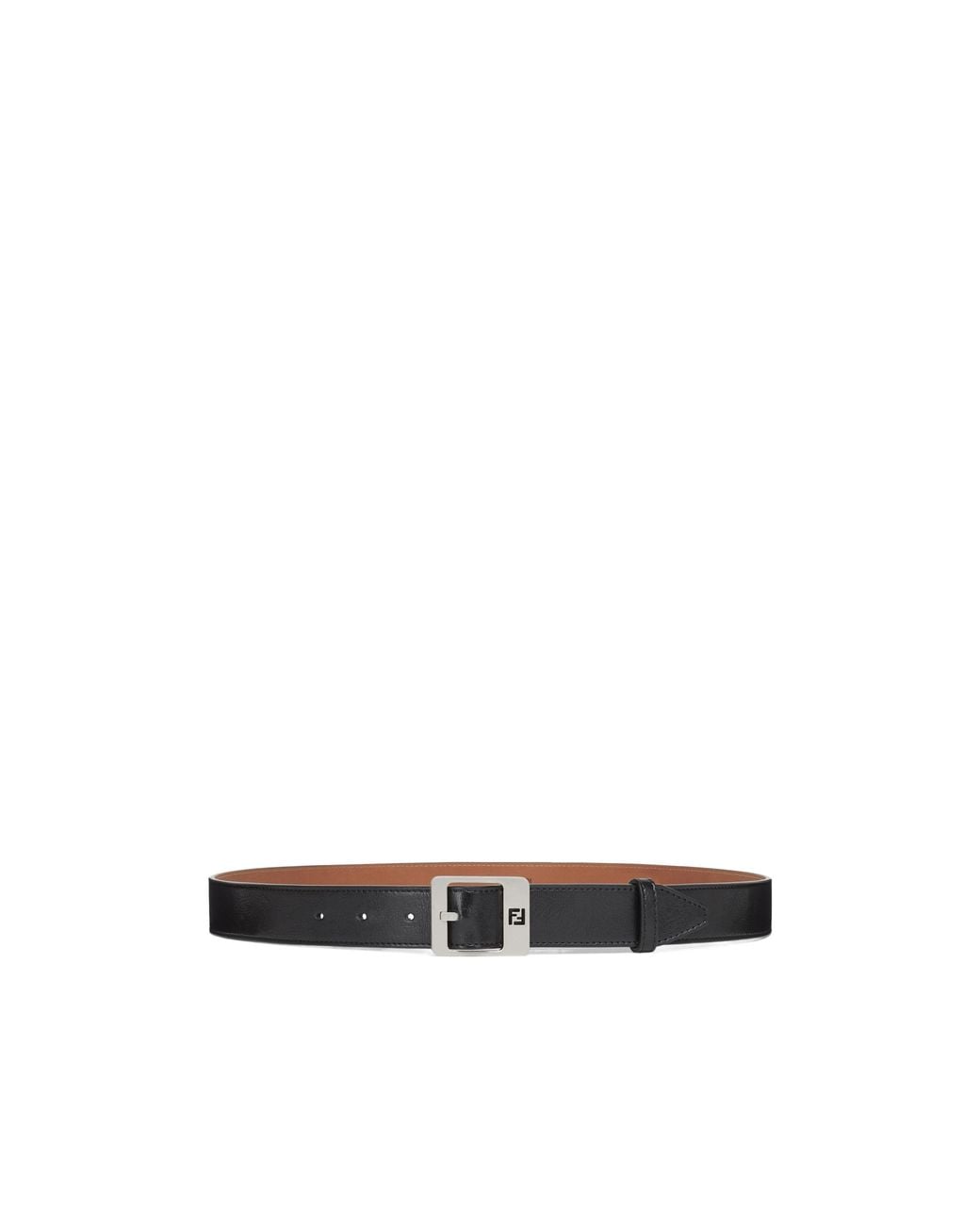 Fendi White Buckle Decorated Belt for men