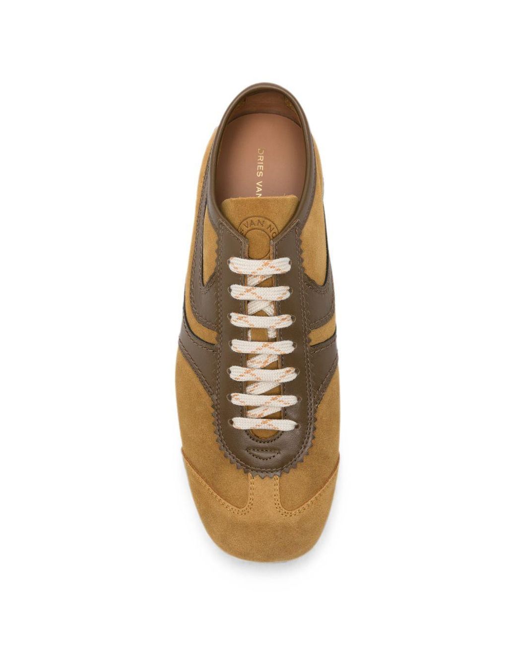 Dries Van Noten Brown Suede Sneakers for men
