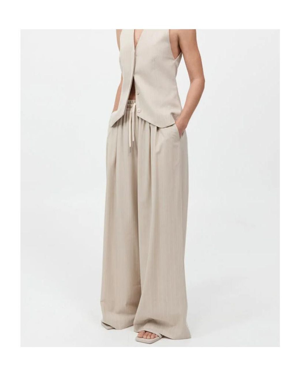 St. Agni Natural Elastic Waist Casual Pants