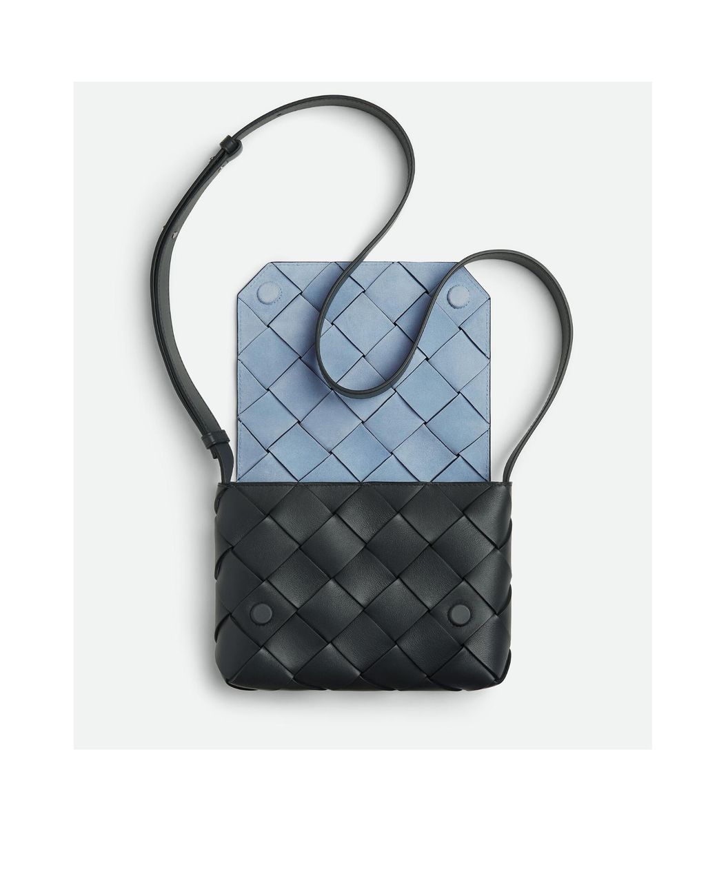 Bottega Veneta Black Diago Crossbody Bag for men