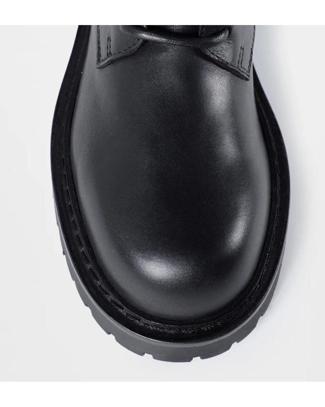 Ann Demeulemeester Black Round Toe Lace-Up Boots