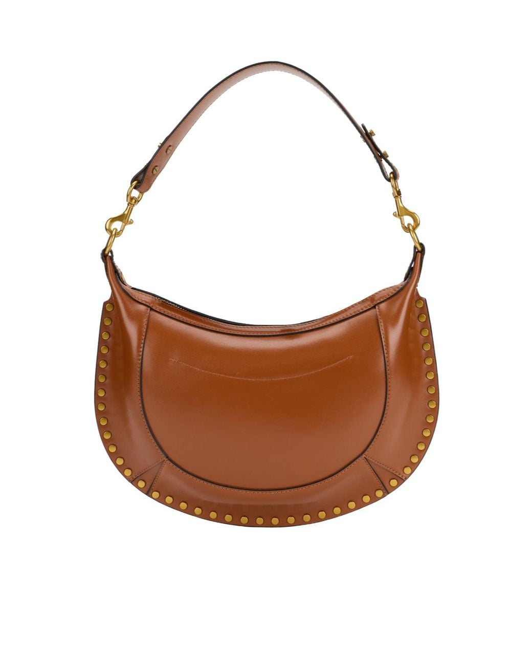 Isabel Marant Brown Naoko Studded Shoulder Bag