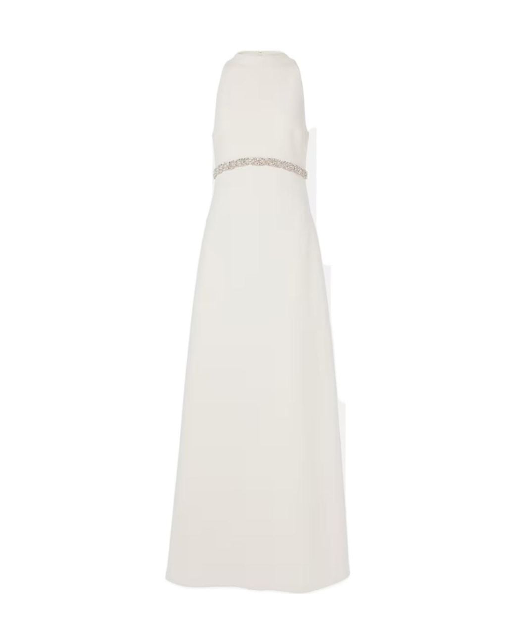 Safiyaa White Joules Embellished Gown
