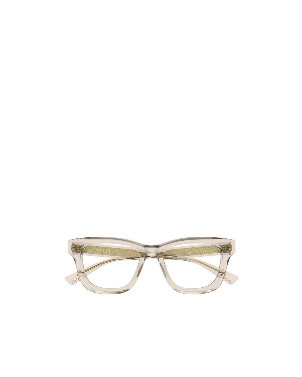 Gucci White Eyewear Square Frame Glasses