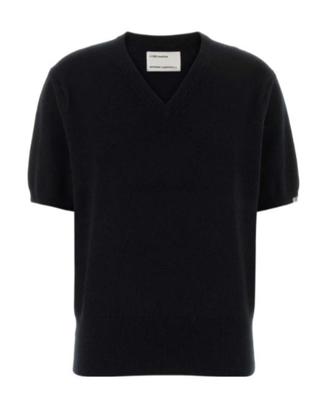 Extreme Cashmere Black Martina V-Neck Knitted Top