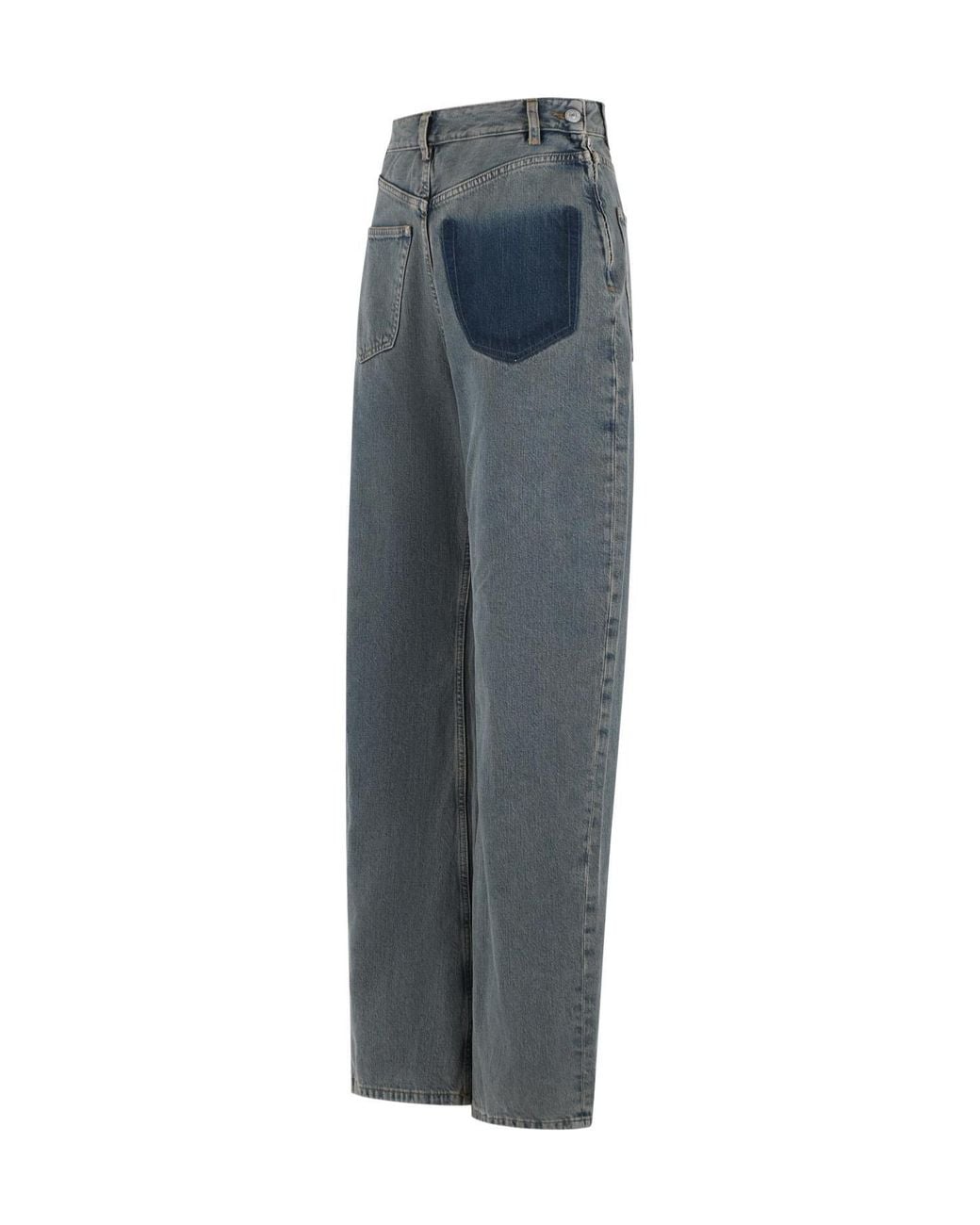MM6 by Maison Margiela Gray Back To Back Jeans