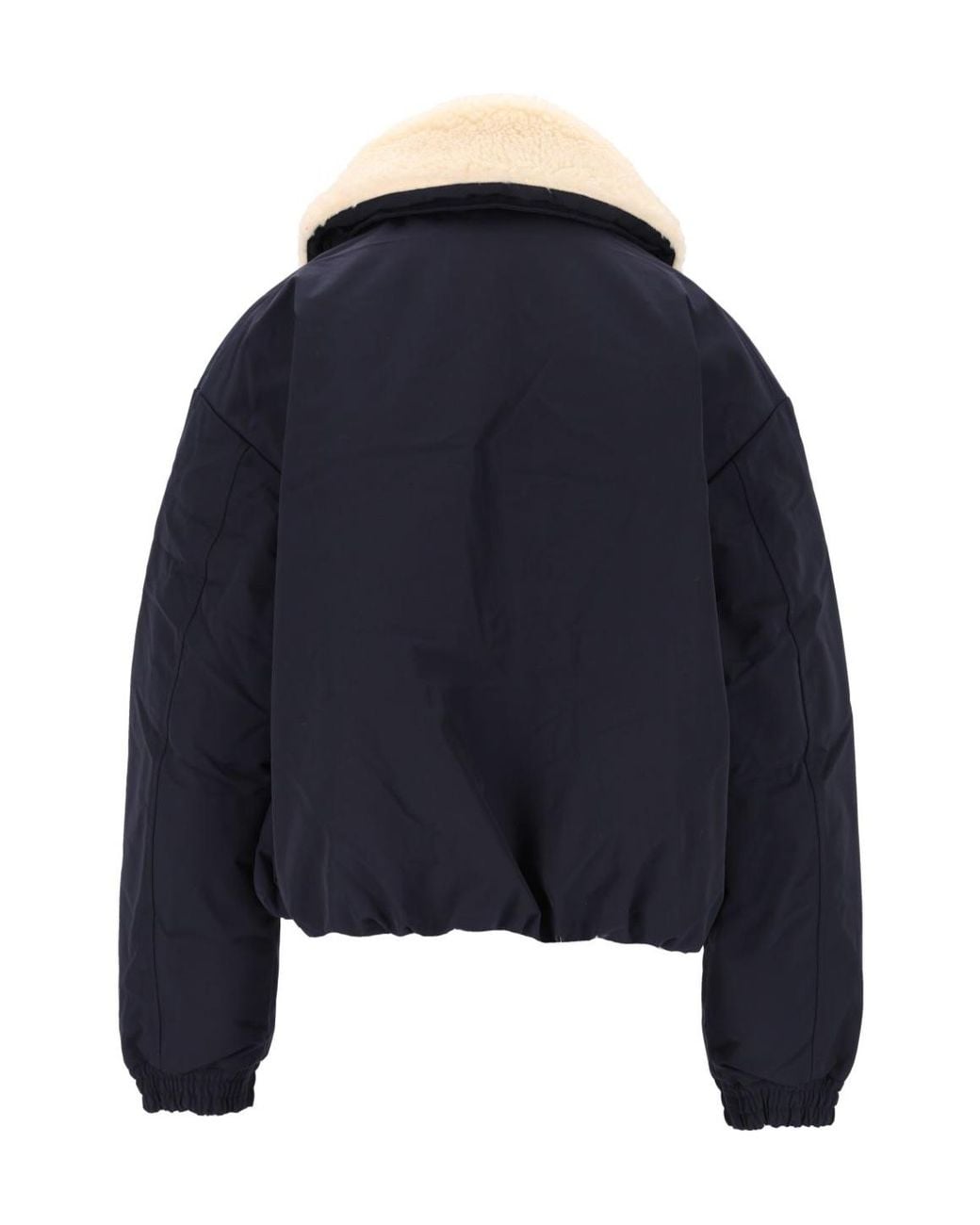 Polo Ralph Lauren Blue Padded Jacket With Fleece Collar
