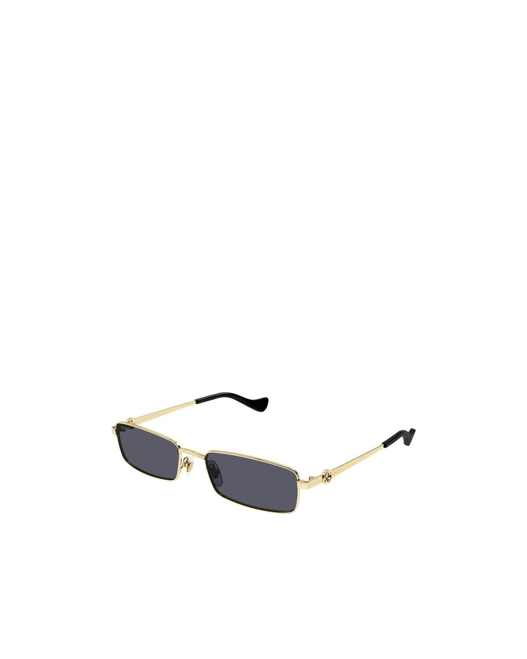 Gucci White Eyewear Rectangle-Frame Sunglasses