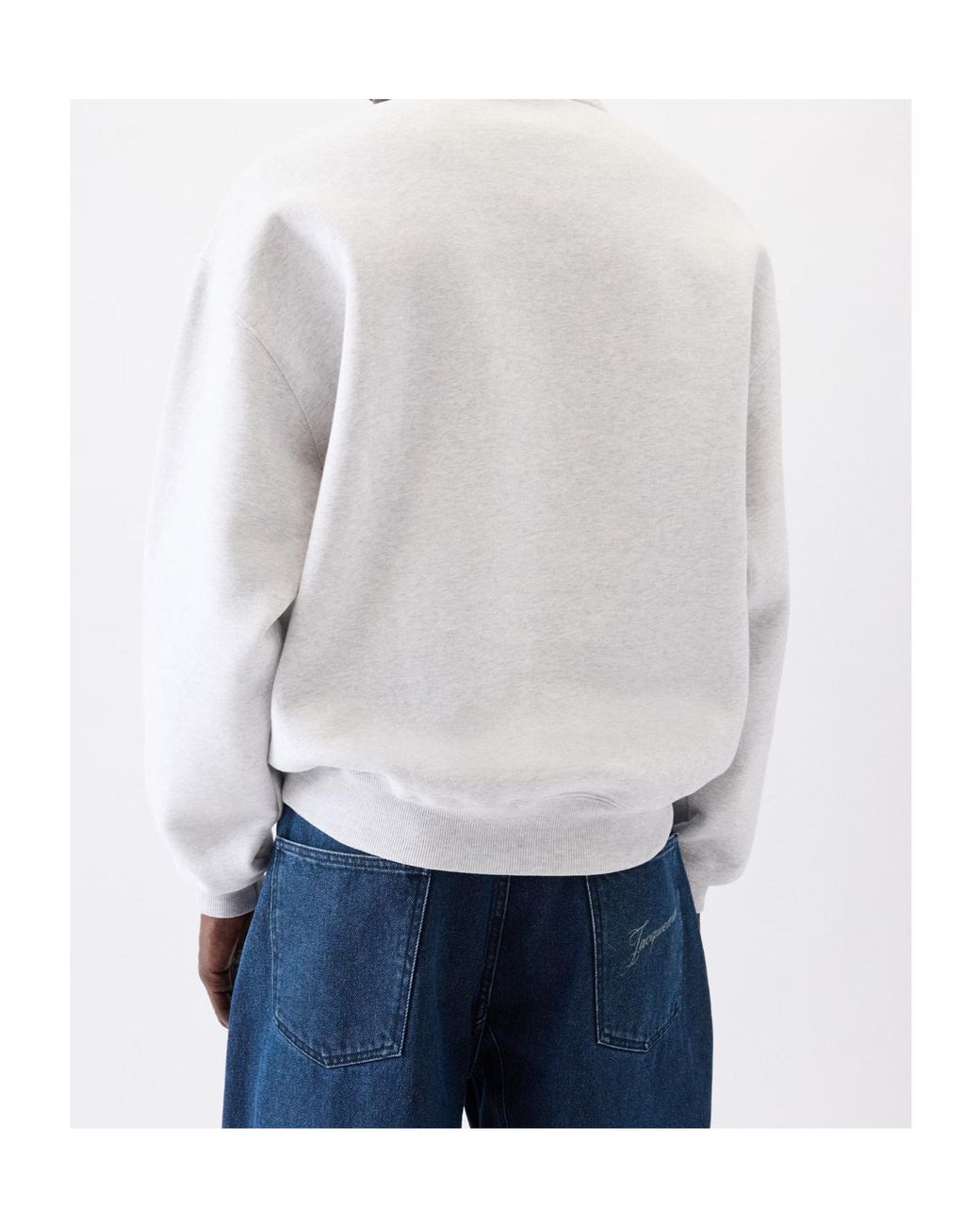 Jacquemus White Zippered High-Neck Sweatshirt for men