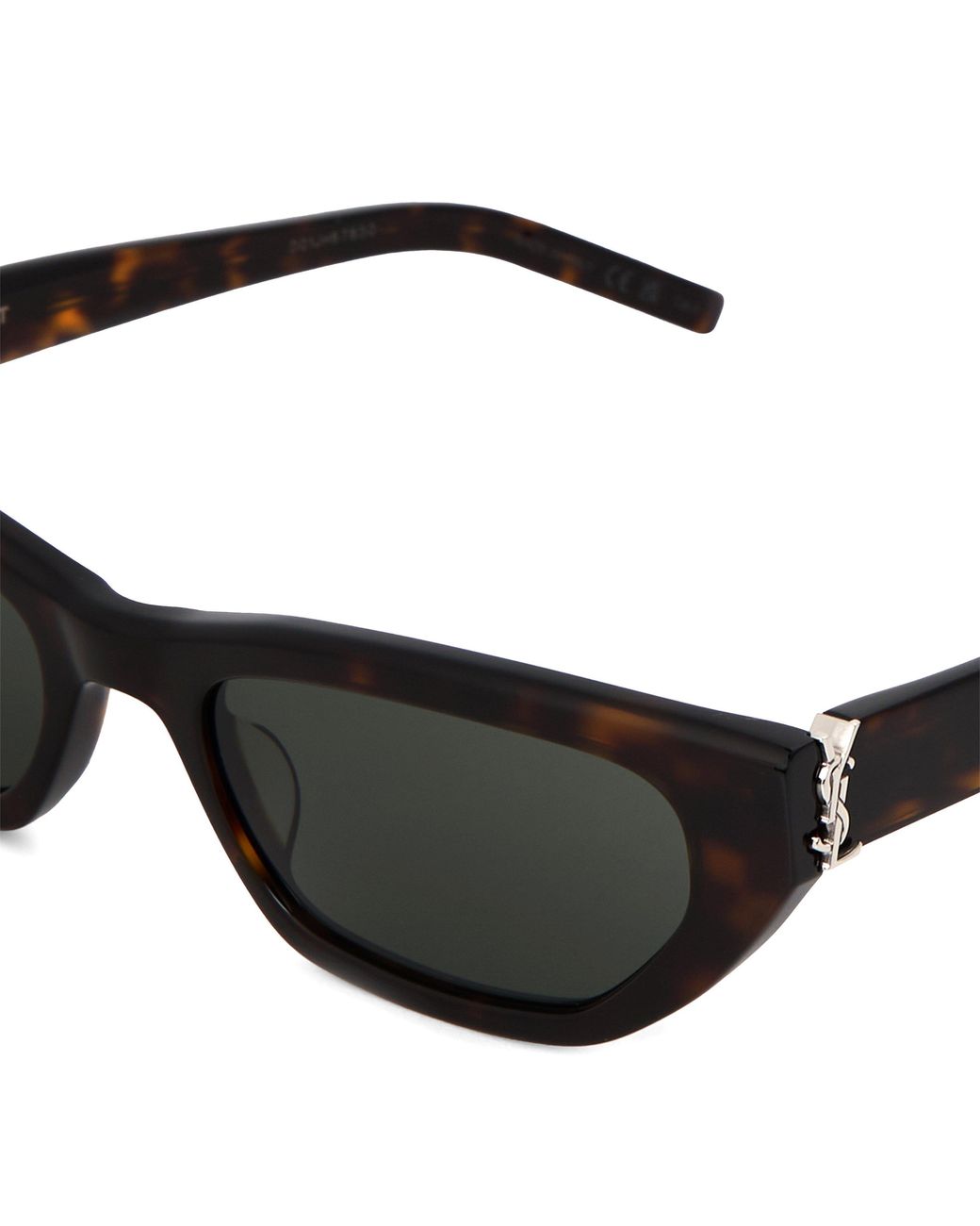 Saint Laurent White Cat's Eye Sunglasses for men