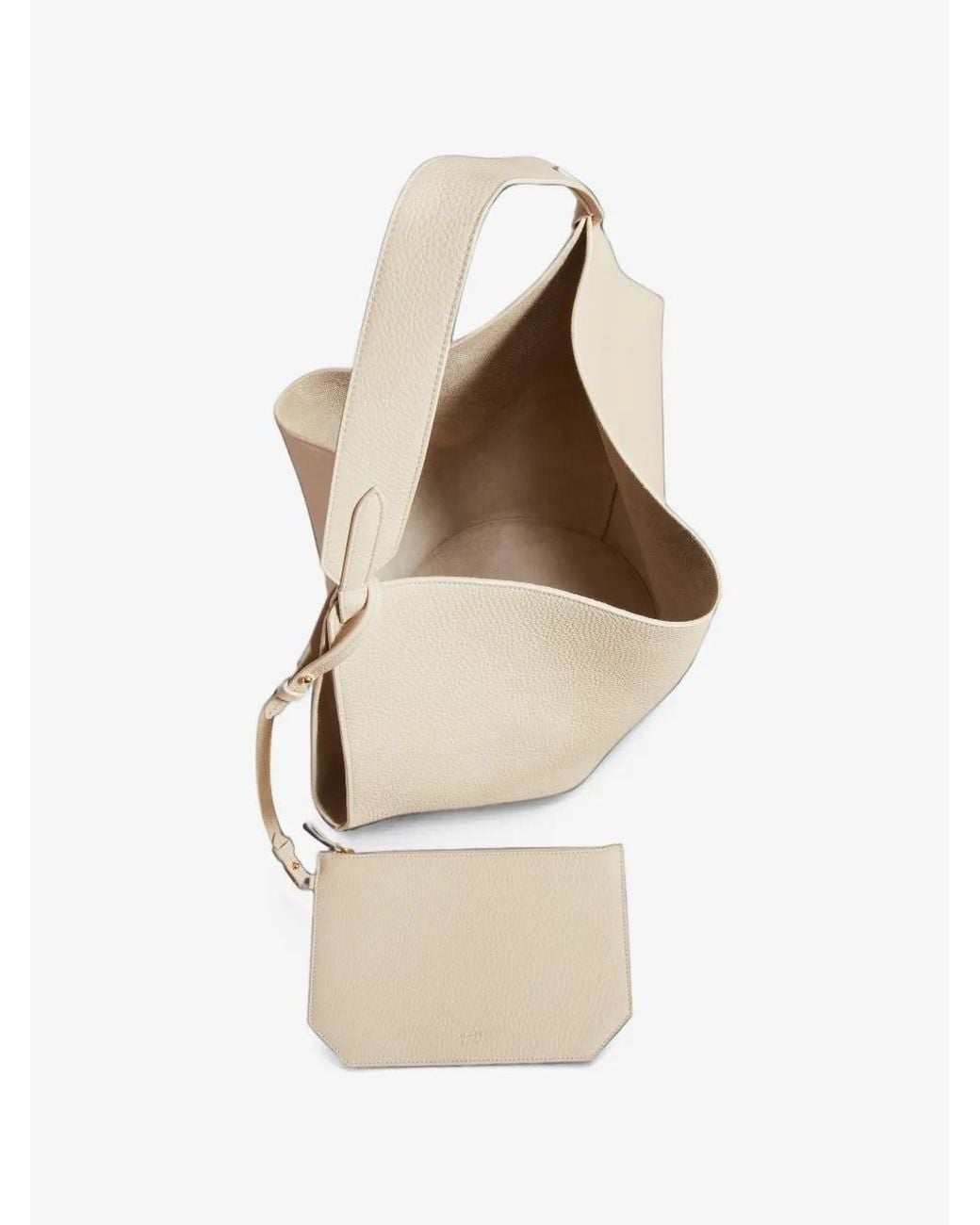 Khaite Natural Medium Lotus Shoulder Bag