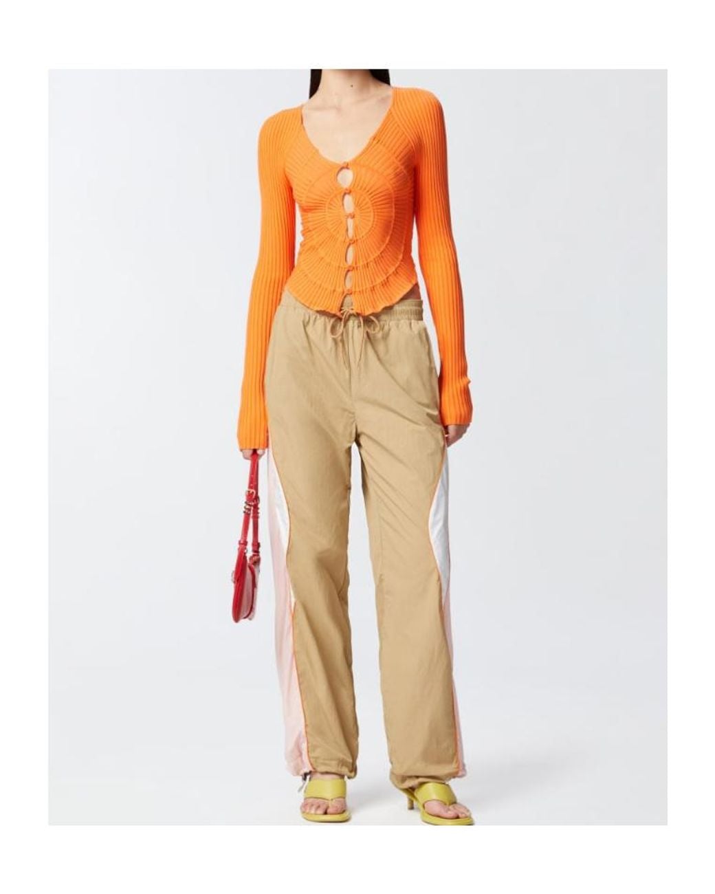 Pinko Natural Panelled Track Pants