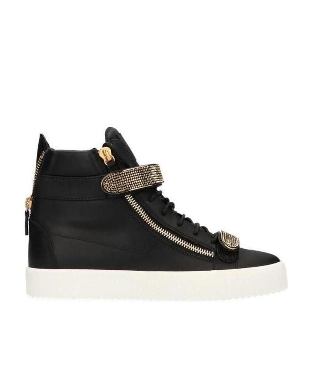 Giuseppe Zanotti Black Coby Series High-Top Casual Sneakers for men