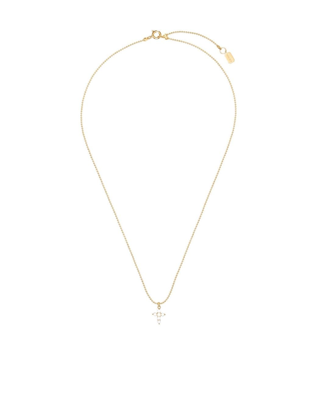NUMBERING White Ball Chain Necklace for men