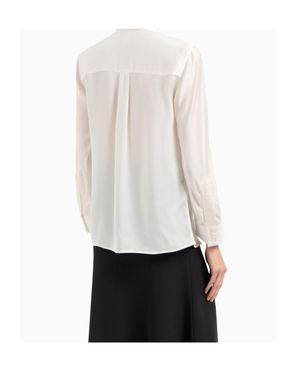 Giorgio Armani White Concealed Placket Shirt