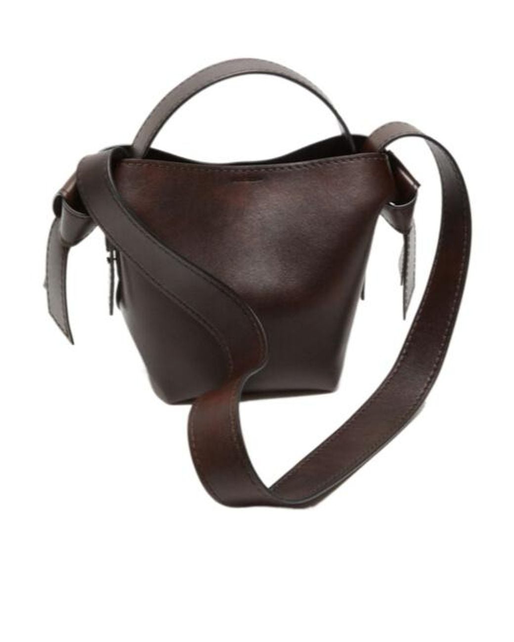 Acne Brown Musubi Mini Shoulder Bag