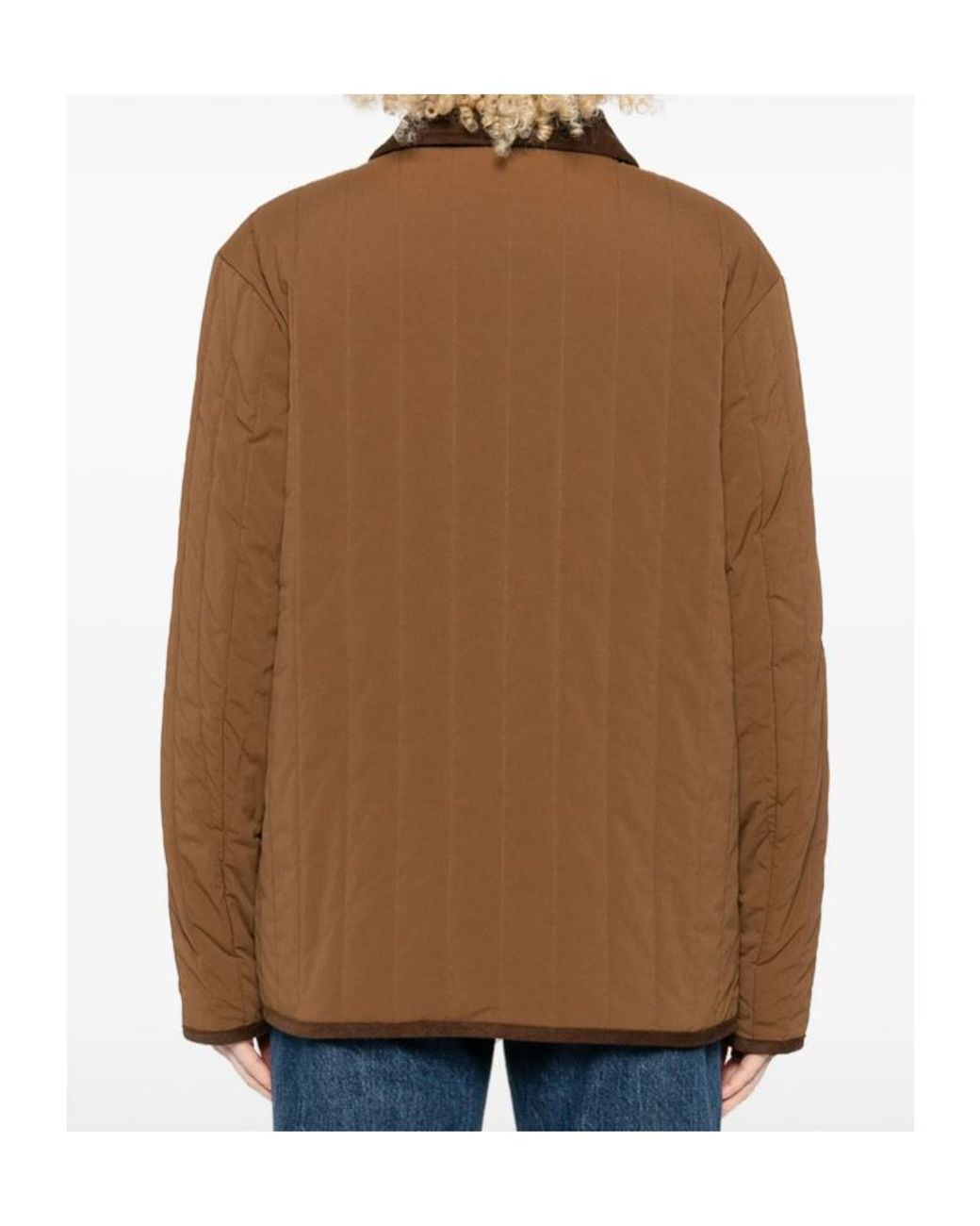 A.P.C. Brown Long-Sleeved Straight-Hem Jacket