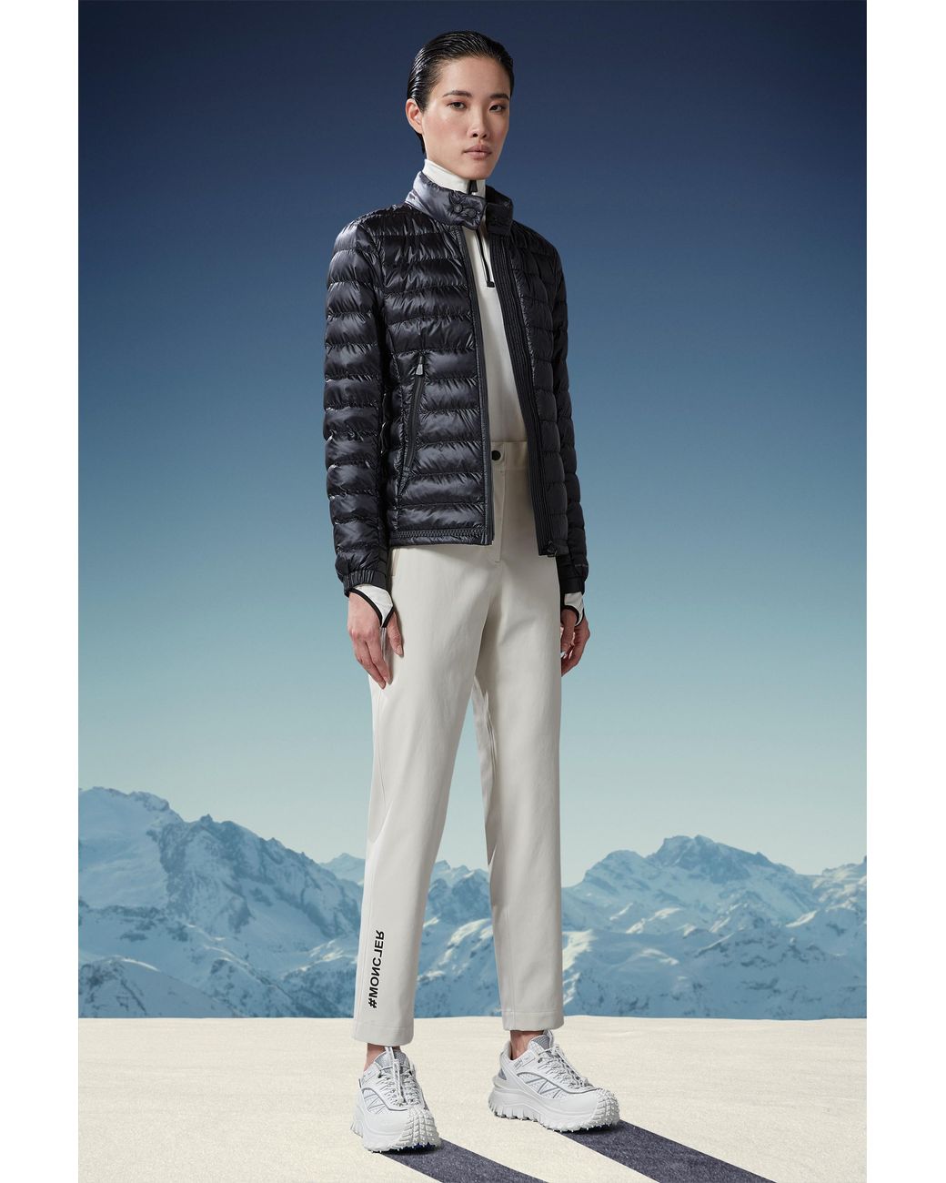 Moncler Black Grenoble Walibi Padded Zipped Jacket